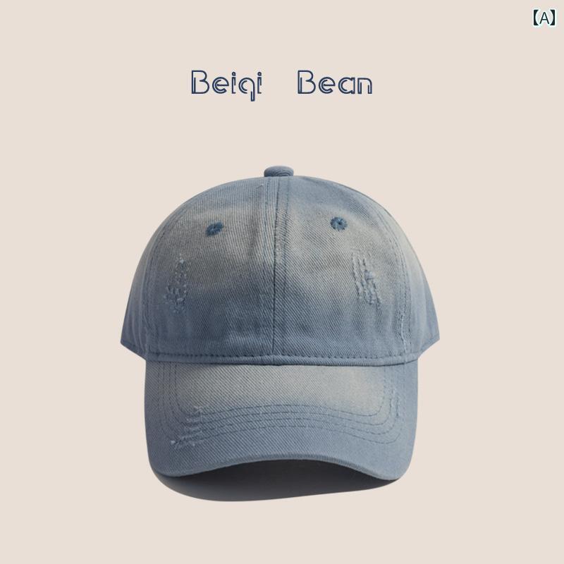 カジュアル 夏 キッズ ベースボール キャップ 春秋 日除け 帽子 アウトドア スポーツ レジャー ベビー 韓国 レトロ ウォッシュ ホール ライト プレート ピーク 男子 ガールズ 屋外 バイザー 野球帽
