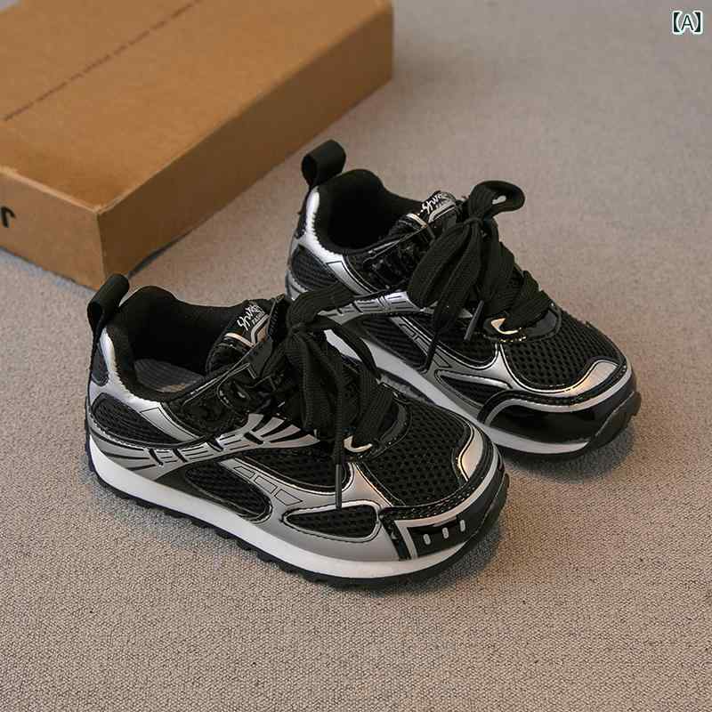 シューズ 靴 子供用 スポーツ 春秋 男の子用 ガールズ用 お父さん ネット 中型 大型 子供用 ランニング..