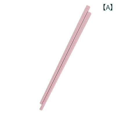 家庭 防カビ 箸 滑りにくい 子供 長さ18cm 塗装無 持ちやい 無地 シンプル ピンク グリーン ブルー 2