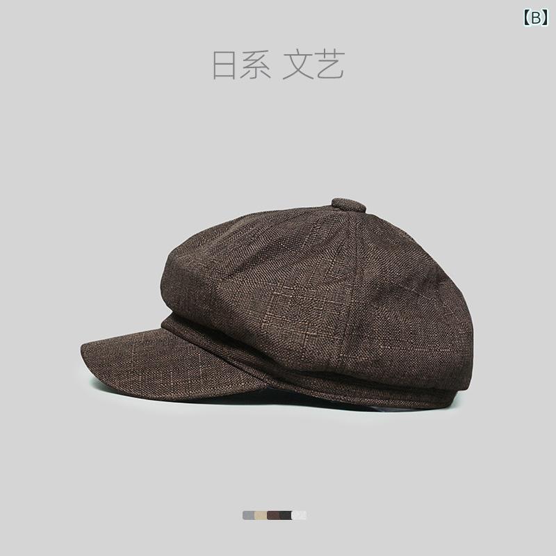 キャスケット 帽子 レトロ 八角 秋冬 英国 キャスケット ベレー帽 画家 キャスケット