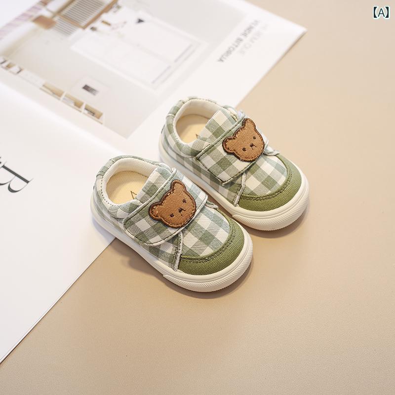 ベビー キッズ シューズ カジュアル スポーツ スニーカー 子供 キャンバス 幼児 通気性 キック防止 滑りにくい 韓国 チェック 子供 靴
