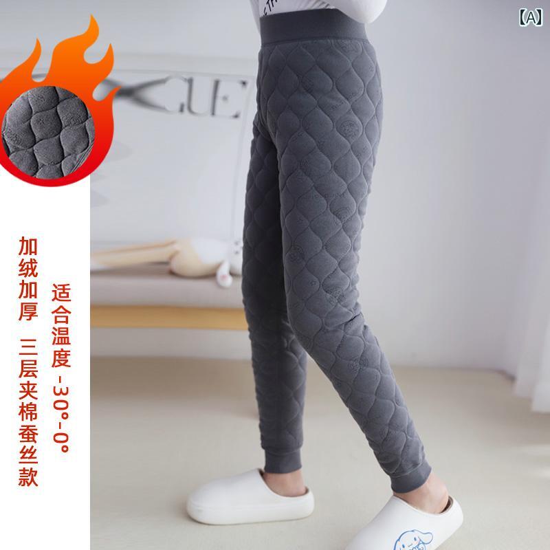 女の子 子供用 防寒 ズボン ガールズ用 厚手 ドイツ ベルベット ワンピース 三層 キルティング 小学校 制服 アーティファクト