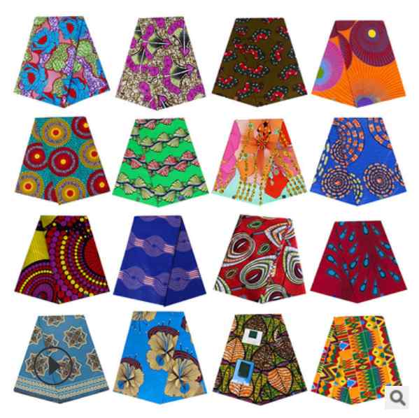 生地 ファッション 南米 民族衣装 衣装 生地 DIY 染め布 6ヤード アフリカ ワックス クロス 綿 プリント