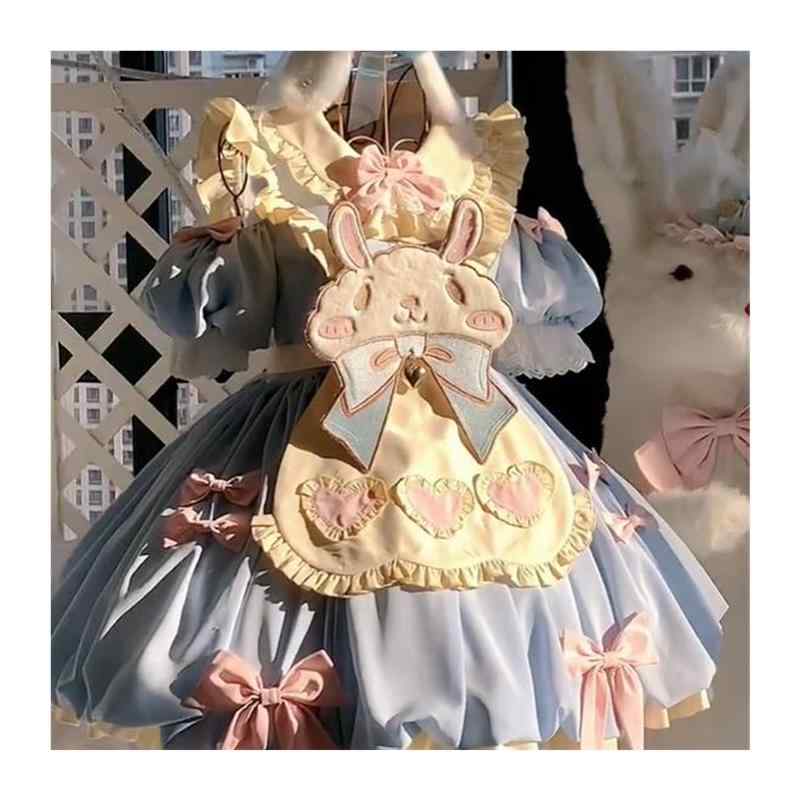 サブカルチャー ドレス スカート ワンピース ロリータ プリンセス レース リボン かわいい ソフト 女の子 レディース