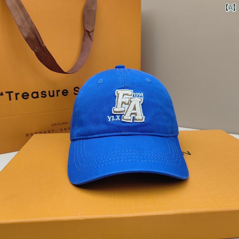 Hats - ベースボール キャップ 子供 帽子 春秋 野球帽 小学生 キャップ カジュアル メンズ レディース兼 ブルー 調節可能 レジャー レター 刺繡 屋外 ユニセックス