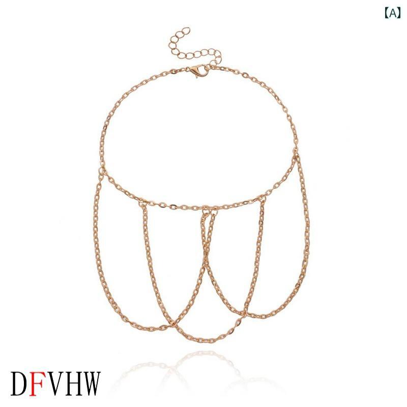 レディース タッセル アクセサリー チェーン アームレット 腕輪 ビキニ 水着 サマープール ビーチ 海水浴 アメリカン ジュエリー シンプル アーム ブレスレット 女性用