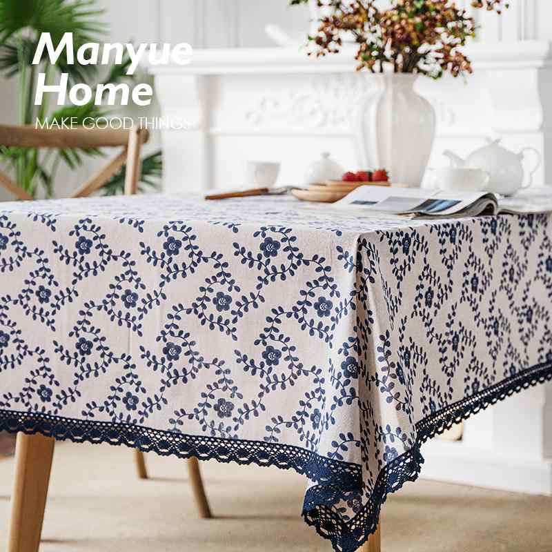 テーブルクロス レトロ 綿 リネン テーブルカバー ダイニングテーブルクロス レース ロング ベッドサイドテーブルクロス 北欧