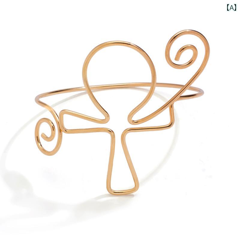 夏 アクセサリー アームレット 腕輪 ビーチ 水着 エスニック サマーフェス ビキニ ボヘミアン 不規則 花 スパイラル アーム ブレスレット 女性 アメリカ ファッション ステージ パフォーマンス マッチング