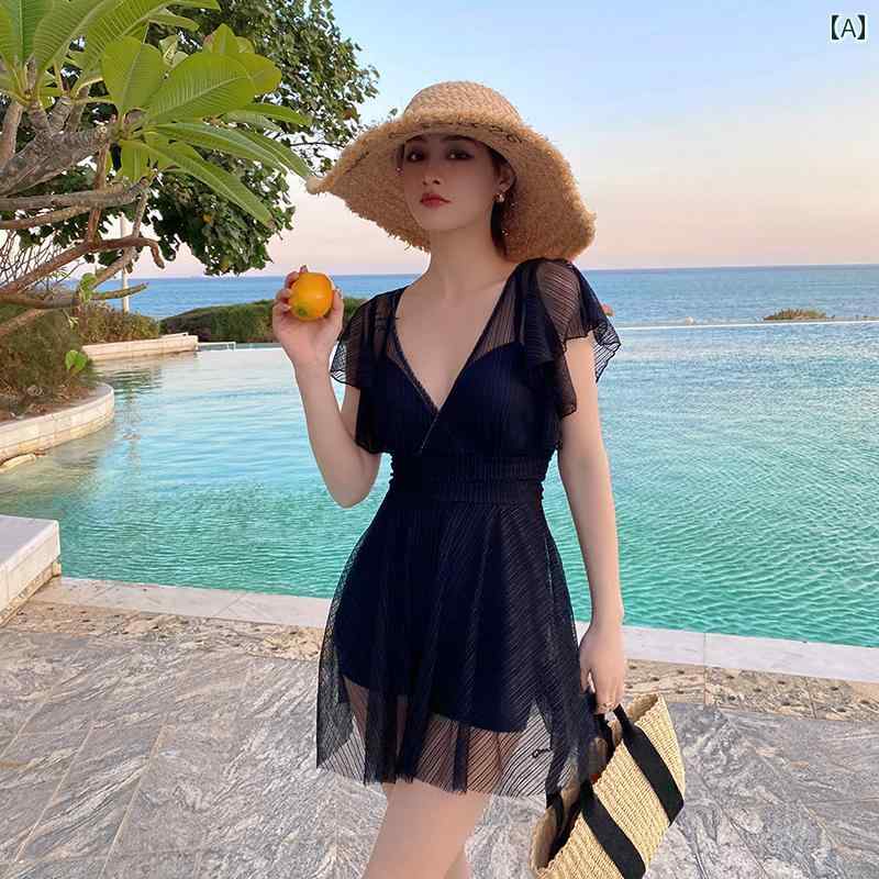 レディース 夏 大きいサイズ 水着 体型カバー かわいい リゾート水着 プール ビーチ サマーレジャー スタイル ハイエンド スリム 見せ ..