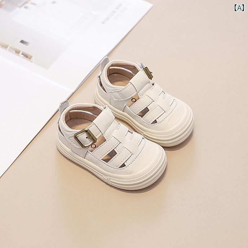 ベビー キッズ シューズ 夏 サンダル 滑りにくい アンチキック ソフトソール 夏 赤ちゃん メンズ レディース兼 幼児 靴 子供