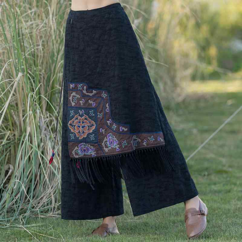 レディース ズボン ロング スーツ チャイナ パンツ ロング 中国風 レトロ 漢服 かわいい 婦人服 清楚 春夏秋 レディース 小さめ