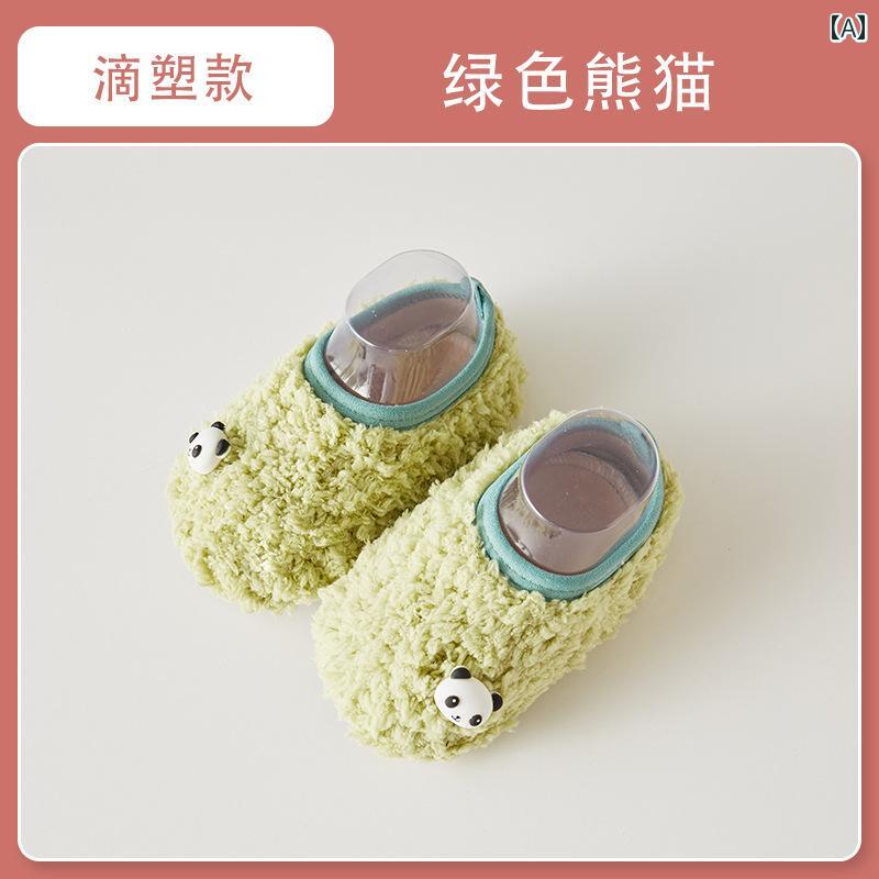 シューズ ベビー フロア 秋冬 ベルベット キッズ フロア ソックス 厚底 滑り止め ベビー ソックス 秋冬 大人 メンズ レディース 親子 歩行訓練 ウォーキング