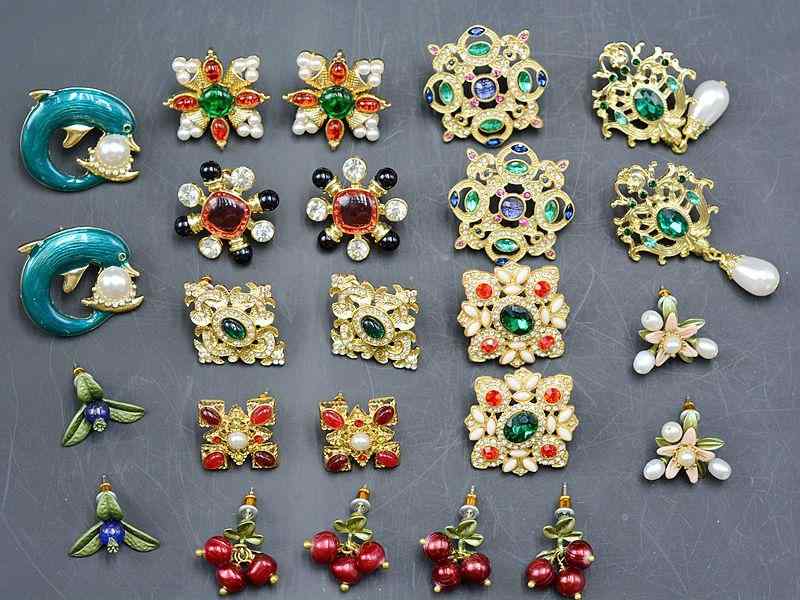 ピアス 宮殿風 パール クランベリー グリーン ストーン ピアス シルバー ニードル ゴールド メッキ レ..