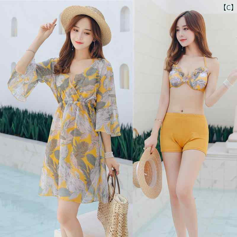 水着 3点 セット スイムウェア 大きめサイズ 体型カバー スイミング 海水浴 ビーチ プール リゾート マリンスポーツ 夏 速乾 おしゃれ レディース