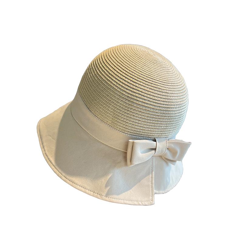 帽子 ハット レディース おしゃれ かわいい 韓国 屋外 旅行 リボン 旅行 レジャー バケット サンハット ポリエステル シンプル