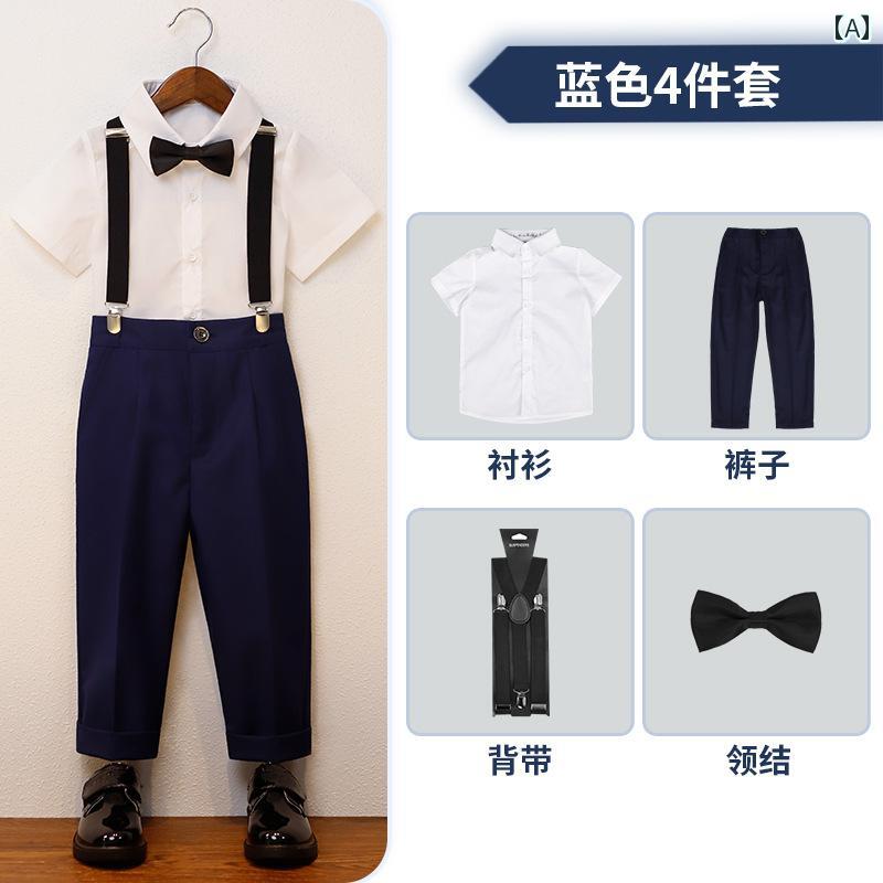 セキュアデポのスーツ キッズ 子供 おしゃれ ファッション 男の子 春夏 フラワーガール ウェディング ホスト パフォーマンス ボーイズ セット｜アングル2