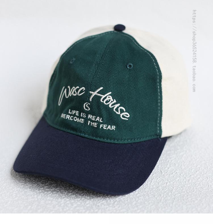 ベースボール キャップ アメリカ レトロ ソフト トップ レディース ピーク キャップ 韓国 カラー 多彩 文字 刺繍 カジュアル ユニセックス 春夏秋