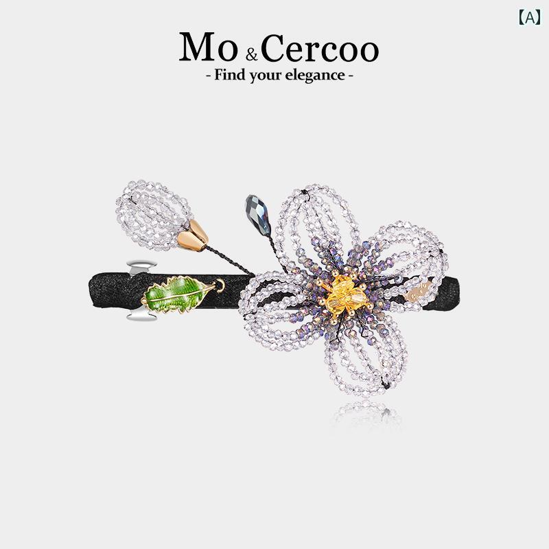 樂天商城 - ヘアクリップ 髪飾り ヘアピン ヘアコーム ライラック ラインストーン ヘアアクセサリー アップヘア おしゃれ エレガント ギフト レディース ファッション小物