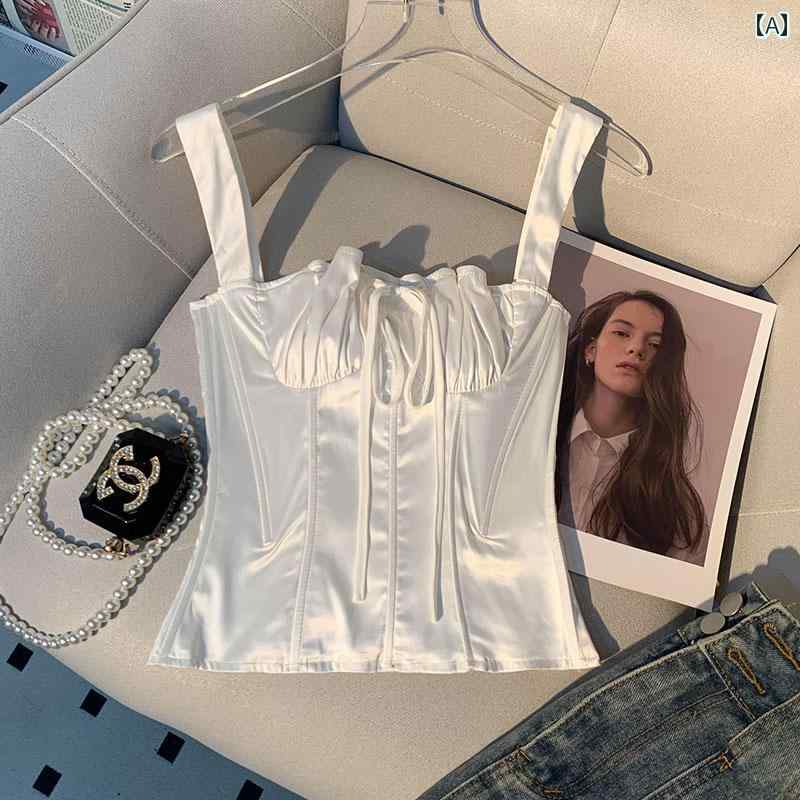 レディース フレンチ キャミソール モテ服 セクシー お腹見せ レイヤード おしゃれ トップス 韓国 イベント フェス 普段着 い ダンス 衣装 レジャー デート アップ 映え