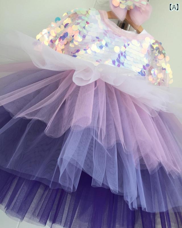 ドレス マーメイド 涙 リトル ガール プリンセス ガールズ 子供 衣装 子供 日 キャットウォーク ホスト