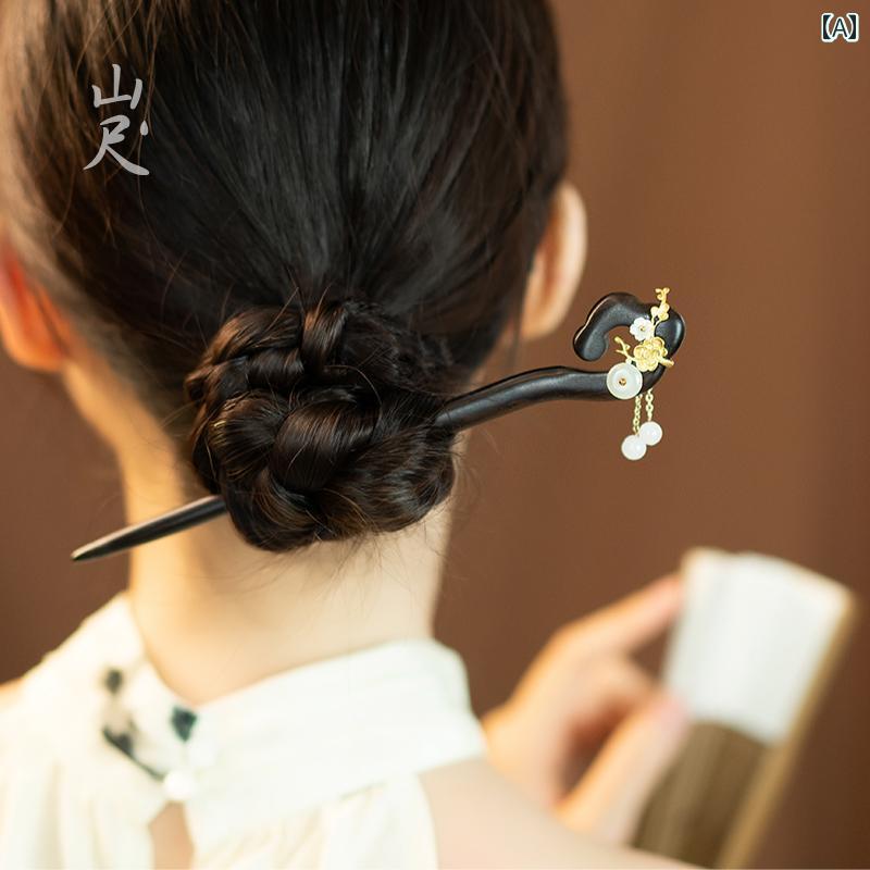 かんざし ヘアピン レディース 頭飾り 髪飾り アクセサリー 大人式 ファッション ...