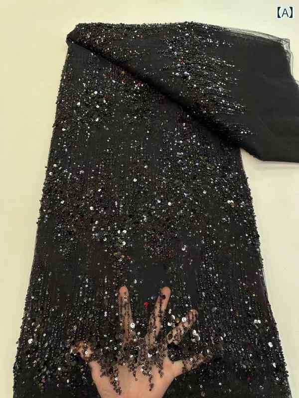 生地 おしゃれ 布 カット クロス レース メッシュ 刺繍 手芸 クラフト 裁縫材料 服 DIY ドレス 衣装 2