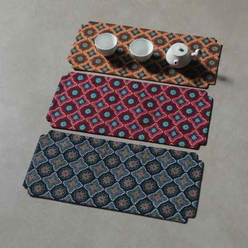 ティーマット インテリア テーブルクロス ランチョンマット 卓上 防水 アンティーク 雑貨 茶道具 装飾品 配膳品 テーブルセンター コーヒー マット