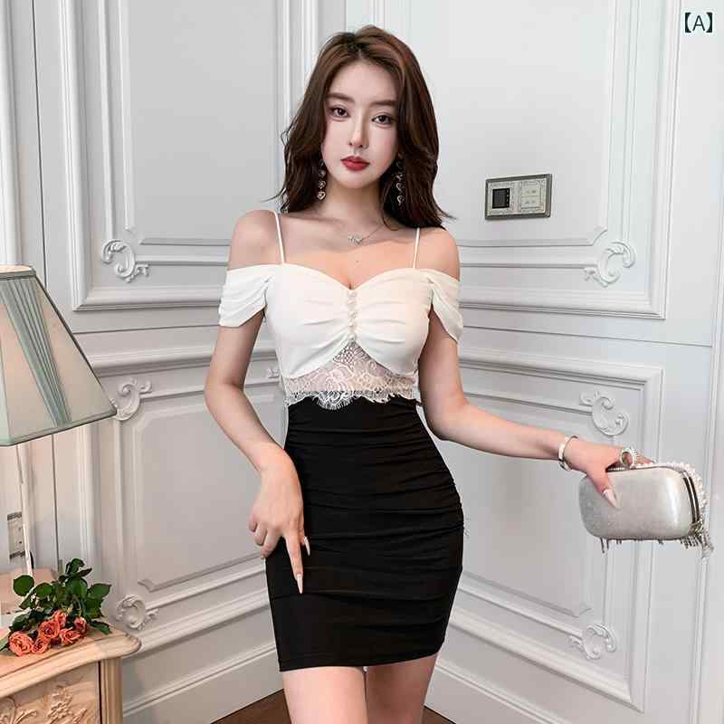 キャバドレス パーティー ミニスカート スリム サスペンダー 接客 ラウンジ キャバ 夜の蝶 アゲハ 夏 衣装 ワンピース ヒップラインフィット タイト セクシー 魅惑 艶やか アーバン スタイリッシュ レディース