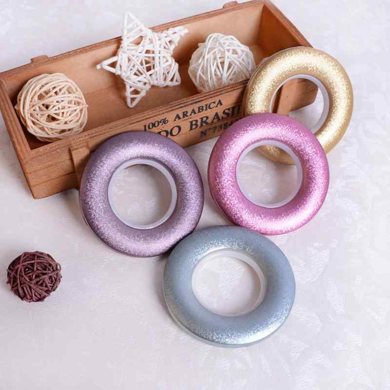 カーテン リング カーテン アクセサリー リング パンチング バックル ホイール 50個入り シンプル チュ..