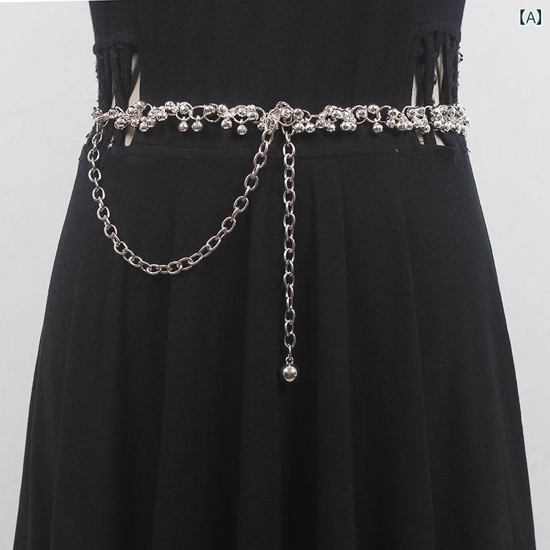 ベルト ウエスト レディース ファッション ベルト ドレス 飾り シルバー パーティー 豪華感 上品 おしゃれ ファッション コーディネート アップ
