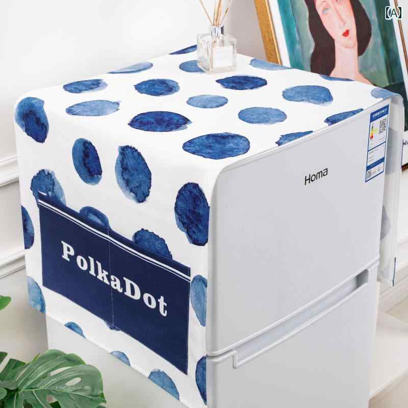 ダストカバー 冷蔵庫 洗濯機 電子レンジ オーブン マルチ カバー 防塵 防汚 防油 家具 家電 インテリア 装飾 シンプル ラグジュアリー 北欧