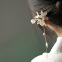 ヘアヘアアクセサリー かんざし ヘアピン 花柄 タッセル 木 頭 髪飾り 髪留め 大人式 母の日 ギフト レトロ おしゃれ モダン レトロ レディース シンプル...