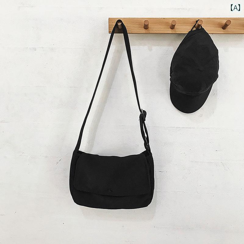 バッグ クール ブラック レディース ナイロン オールシーズン カップル ショルダー 小さめ バッグ クロス ボディ