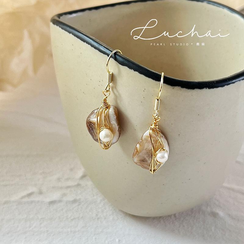 ピアス レディース アクセサリー 上品 パーティー 結婚式 パール ペンダント イヤーフック ユニーク 個性