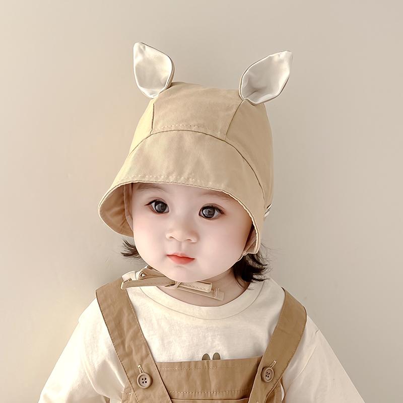 ベビー ファッション 帽子 バケットハット 日よけ ひさし帽 小物 耳 日焼け防止 衣料品 頭 ヘッド 保護 かわいい 幼児 赤ちゃん 装飾 春秋 屋外 外出 レジャー キッズ