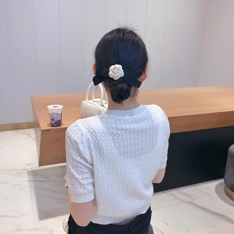 其它 - リボン かわいい レディース ファッション ヘア アクセサリー オールシーズン くちばし クリップ バレッタ 韓国 春 リボン フラワー リボン