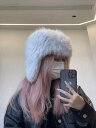 レディース 冬 帽子 ハット 毛皮 ロシア 厚手 耳保護 毛皮 サイクリング 暖かい 寒冷地 パイロット ハット