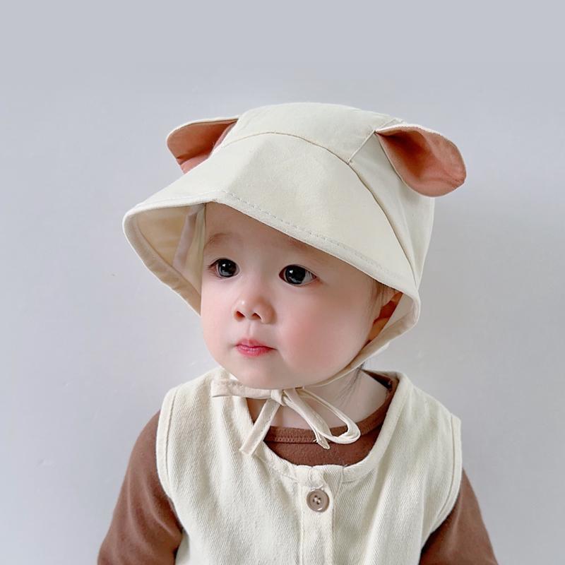 キッズ ベビー 帽子 かわいい 男の子 女の子 ハット 春 キュート 耳保護 日よけ帽子 子供 帽子 日焼け..