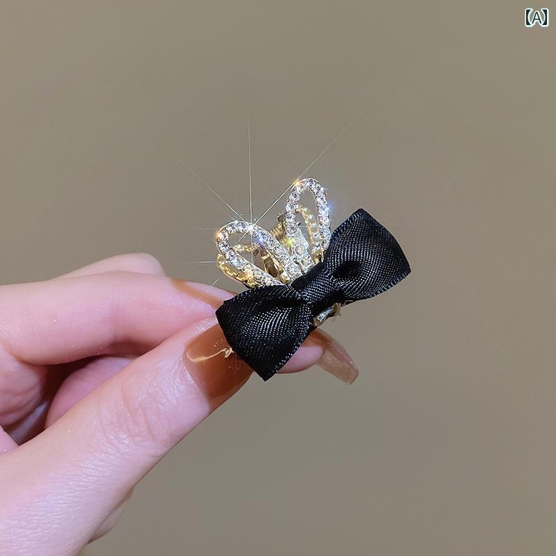 レディース ヘア アクセサリー リボン プリンセス ヘッド クリップ サイド ヘアピン 夏