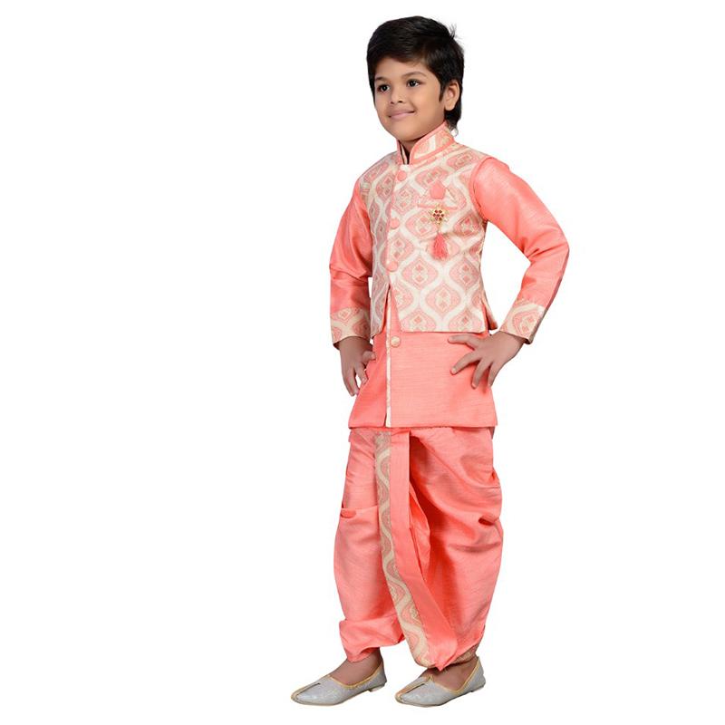ドレス メンズ インド 伝統的 エスニック 子供 ボーイズ リネン スリーピース 誕生日 スーツ パフォーマンス スーツ 本格的 インド パキスタン スリーインワン