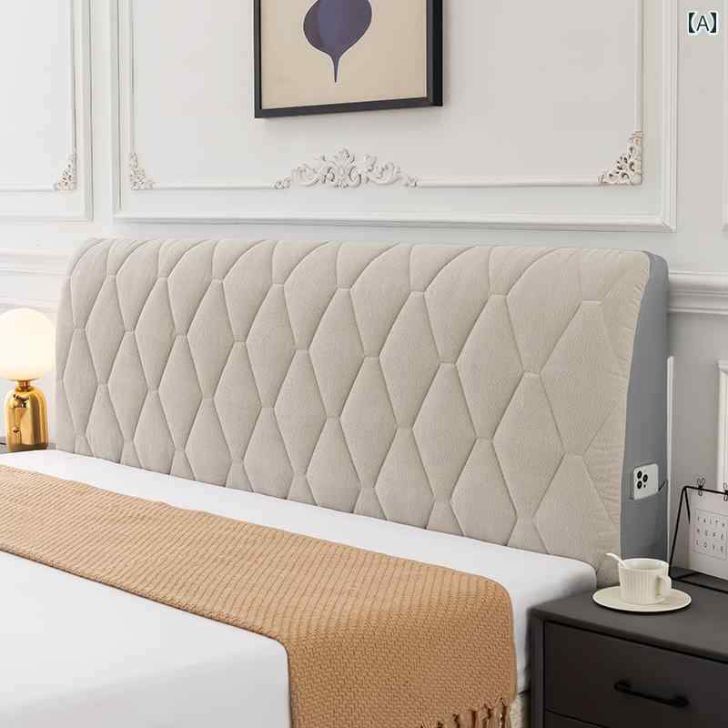 ベッド ヘッドボード カバー ベッドサイドカバー 厚手 キルティング フルカバー オールインクル―シブ ソフト カバー 木 ベッド ベッド バック 防塵 保護カバー 清潔