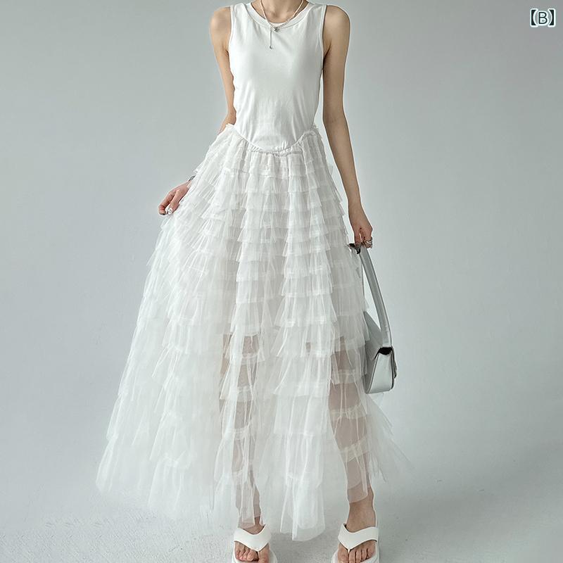 レディース 夏 ワンピース サマー リゾート ビーチ おしゃれ エレガント 待ち合わせ 行く 女性 フレンチレース かぎ針 編み 薄手 ドレス グレー ロング