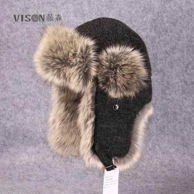 レディース 冬 ニット パイロット帽 特大 長髪 ロシア 帽子 暖かい スキー 耳保護 韓国 帽子