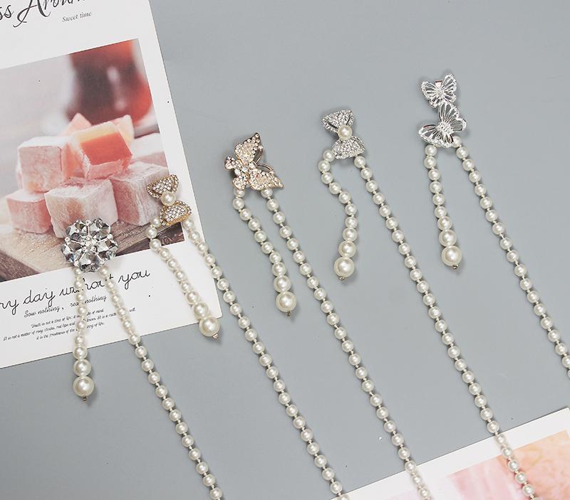 レディース パール チェーン 細ベルト ドレス ズボン 夏 飾り ウエスト チェーン スーツ ガードル ファッション 装飾品