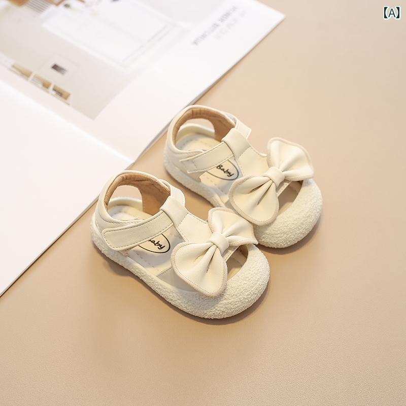 ベビー キッズ シューズ 夏 サンダル ソフトレザー 女の子 赤ちゃん プリンセス 夏 滑りにくい 子供 ソ..