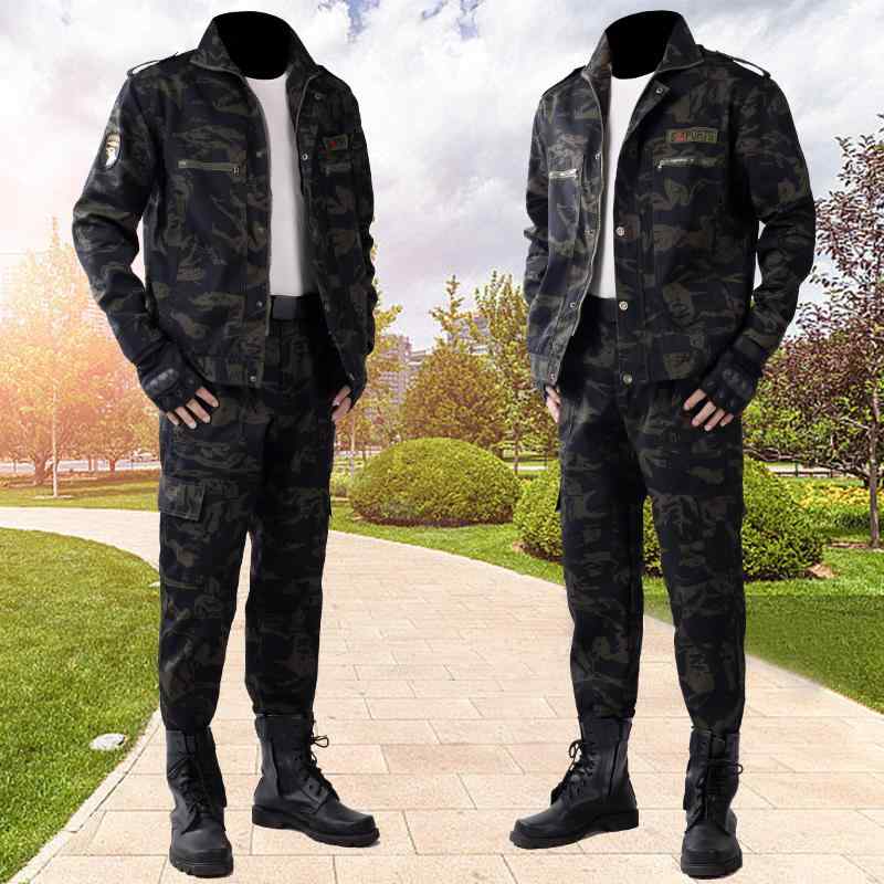 Work Clothes - 作業着 仕事着 上下セット メンズ メンズ 迷彩 レディース 春秋 耐摩耗 自動車 建設 労働 保護 ユニセックス 大きめサイズ