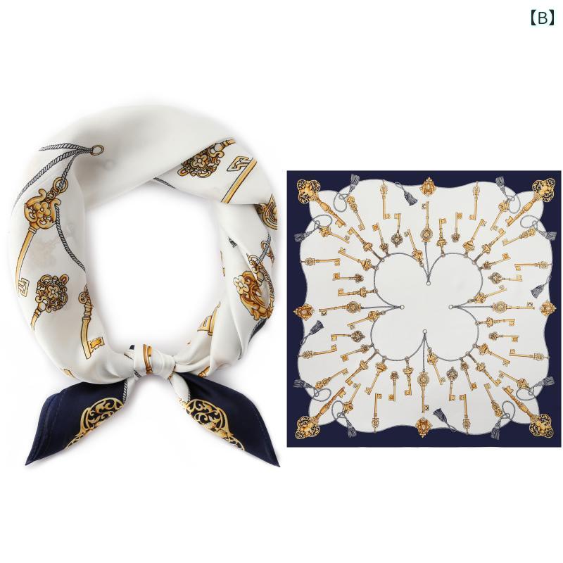 レディース 秋 春 スカーフ 美しい 滑らか スカーフ 正方形 スカーフ プリント 韓国 スカーフ 薄い 作業着 装飾 ガーゼ スカーフ