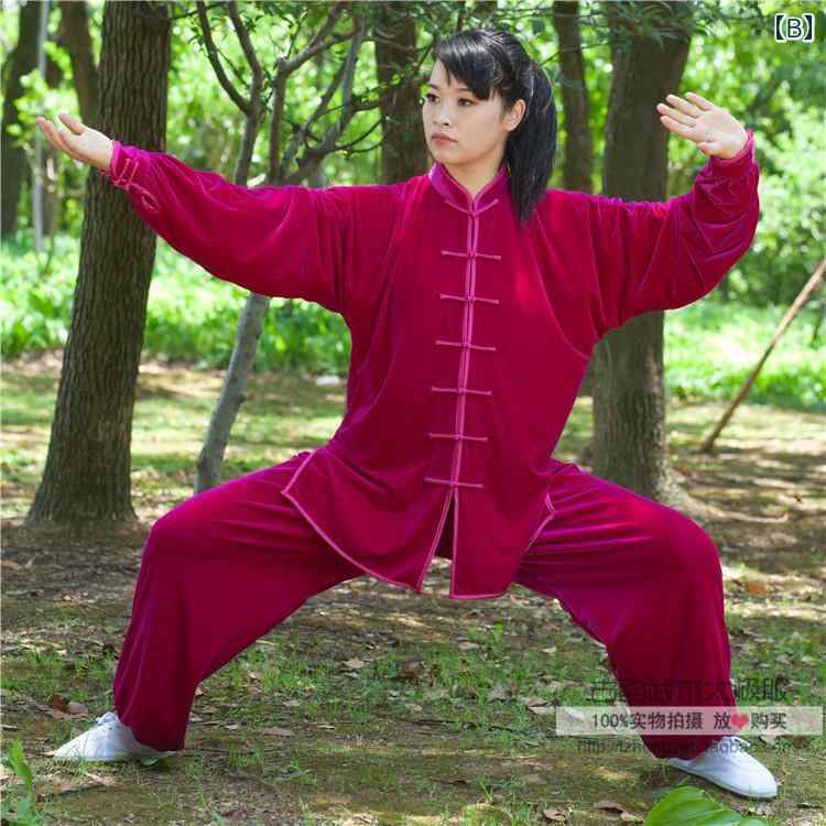 太極拳ウェア カンフーウェア 武術 体操 スポーツ トレーニングウェア 起毛 冬 中...