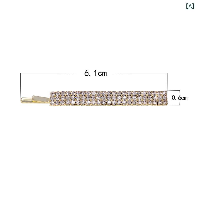 ヘア クリップ バレッタ かわいい ヘアピン サイド 前髪 クリップ ヘッド バンド シンプル 韓国 跡 クリップ アクセサリー