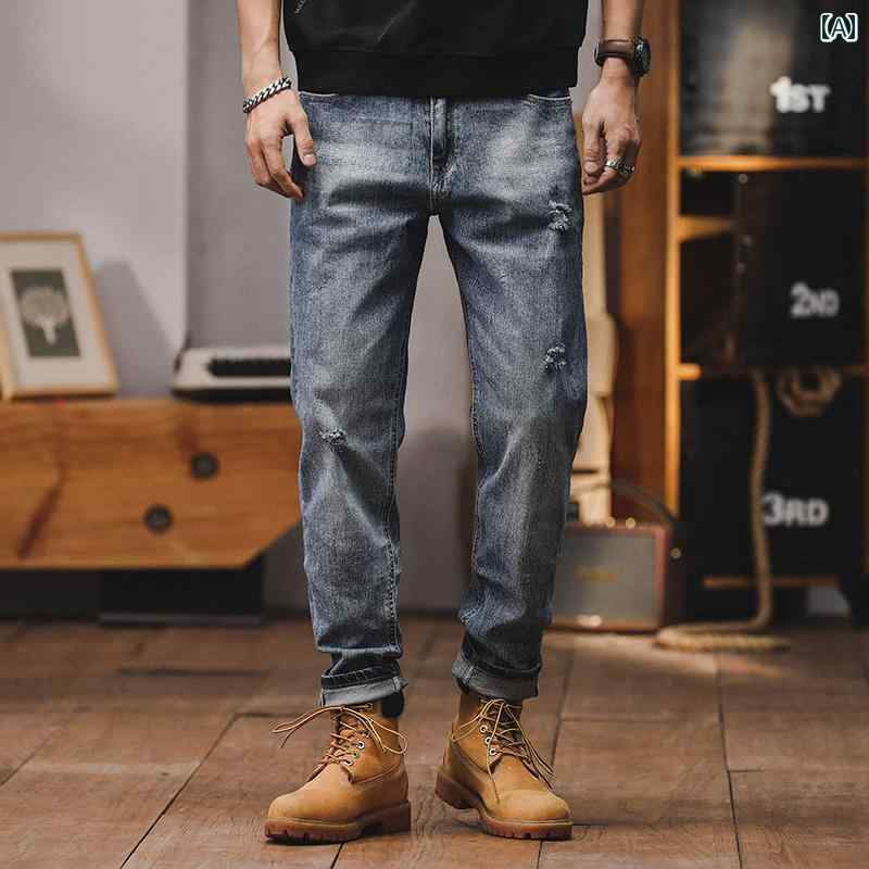 ジーンズ メンズ デニム ロングパンツ アメリカン カジュアル ストリート おしゃれ 着やい 動きやい 快適 イベント レジャー アウトドア キャンプ ワーク 作業着 デイリー
